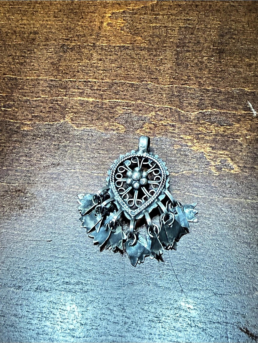Silver-Tone Boho Statement pendent